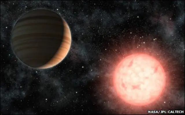 Рисунок: звезда и планета