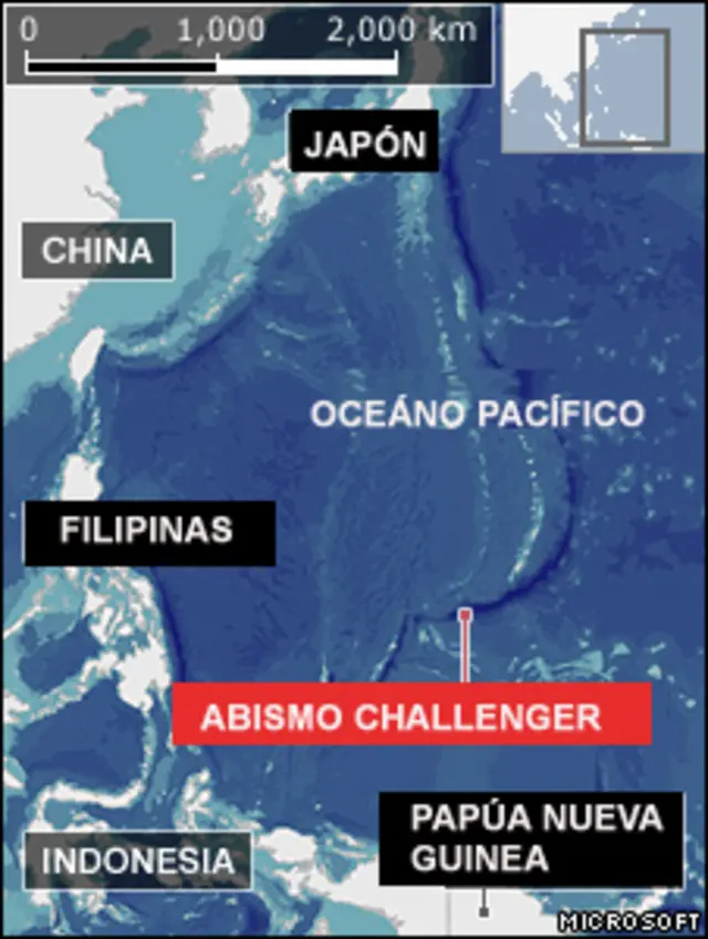 Mapa del Oceáno Pacífico