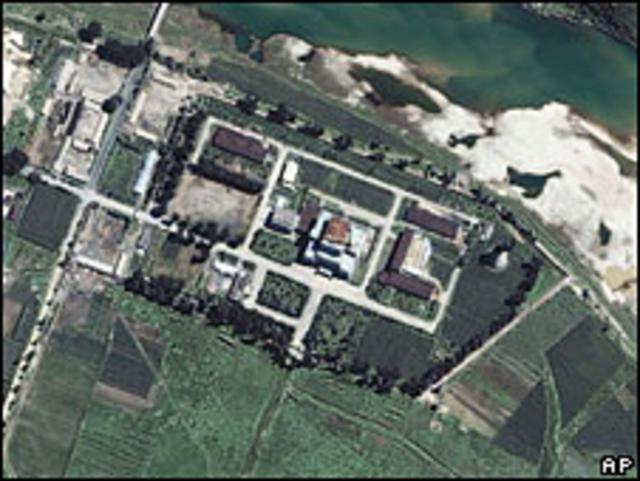Vista por satélite de la instalación nuclear de Yongbyon, Corea del Norte