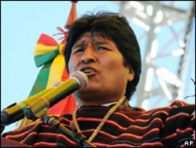 Evo Morales, presidente de Bolivia