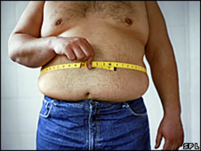 Мужчина с избыточным весом