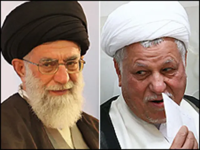 اکبر هاشمی و آیت الله خامنه ای