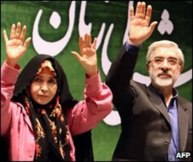 زهرا رهنورد و میرحسین موسوی