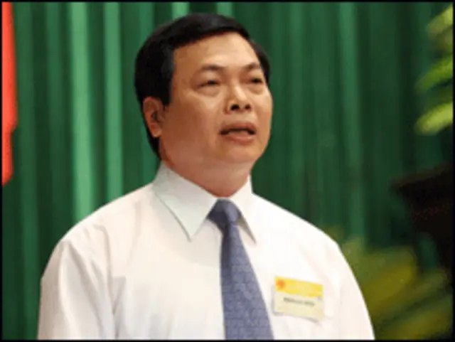 Bộ trưởng Công thương Vũ Huy Hoàng-ảnh của Thanh Sơn từ trang VietnamNet