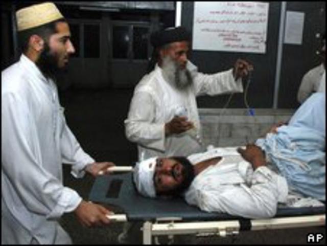 Раненый в результате взрыва в Лахоре