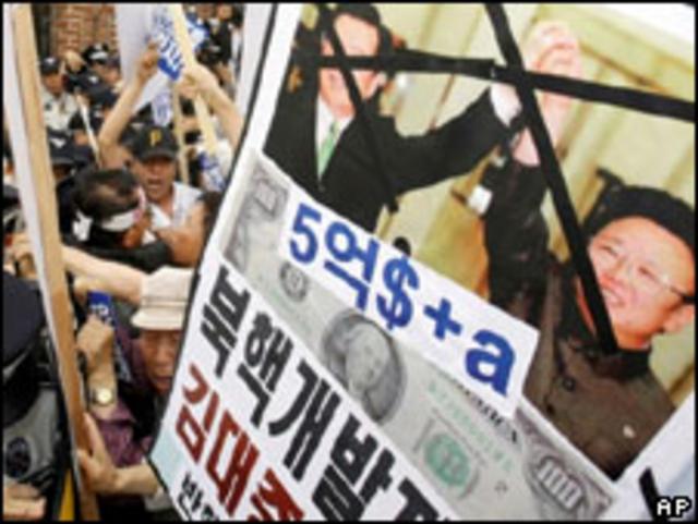 Корея, акция протеста