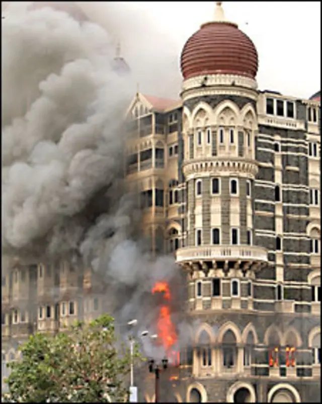 تاج ہوٹل کا منظر