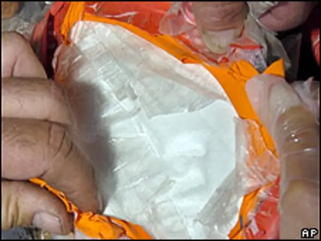 Alijo de cocaína, archivo.