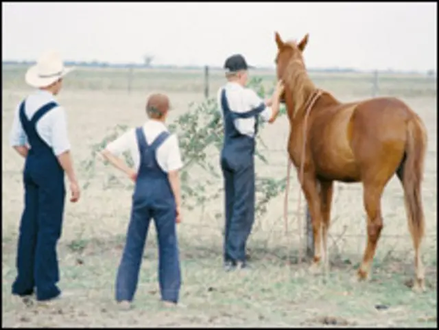 Menonitas radicados en Bolivia (foto cortesía periódico La Razón).