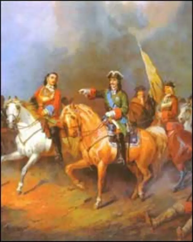 "Полтавская битва" (художник Борис Виллевальде)