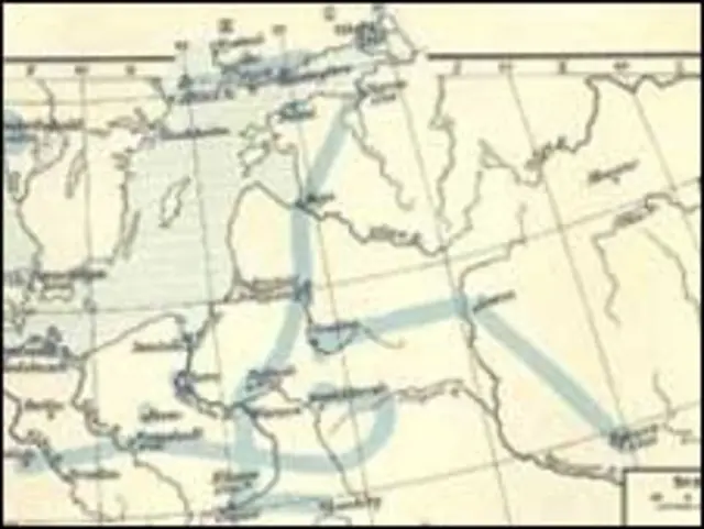 Карта походов Карла XII