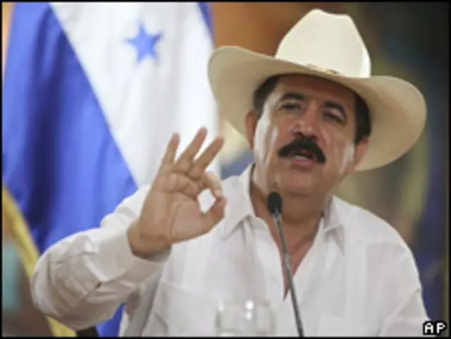 Manuel Zelaya, presidente de Honduras. 
