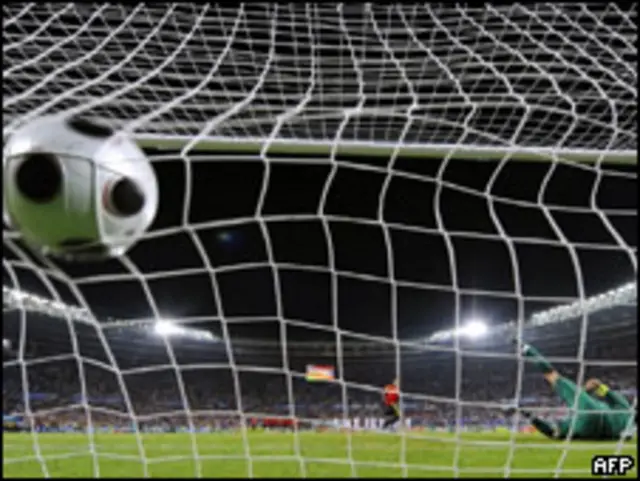 Мяч в сетке ворот