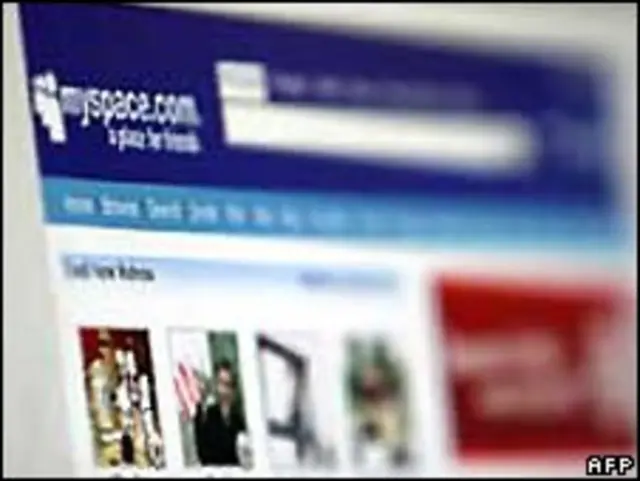 Домашняя страница MySpace