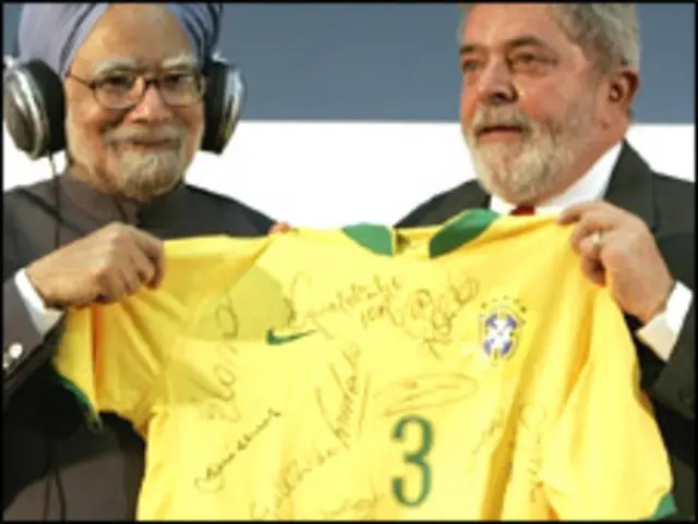 मनमोहन सिंह और लूला डि सिल्वा