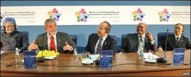 در اجلاس ایتالیا پنج قدرت اقتصادی نوظهور جهان نیز شرکت دارند