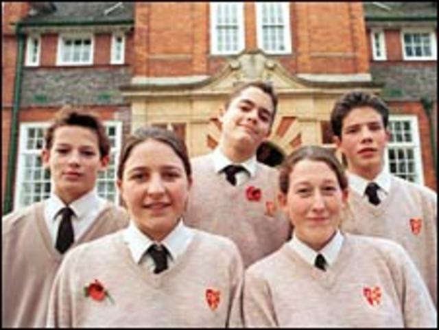 Ученики частной британской школы