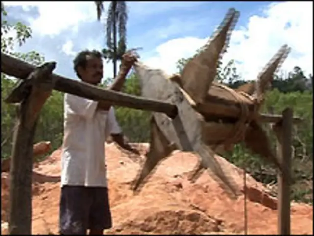 Pequeno agricultor da Colônia Bananal, na Amazônia