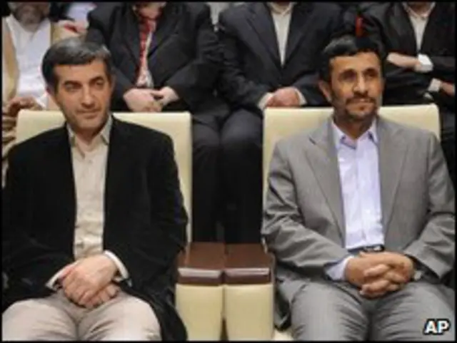 Hai ông Mashaie và Ahmadinejad