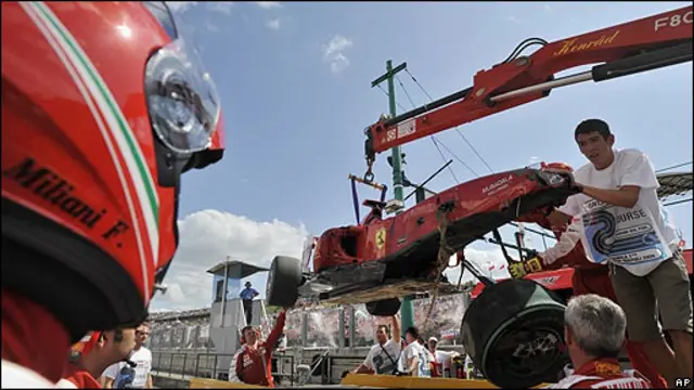 ccidente del piloto de F1 Felipe Massa en el GP de Hungría.