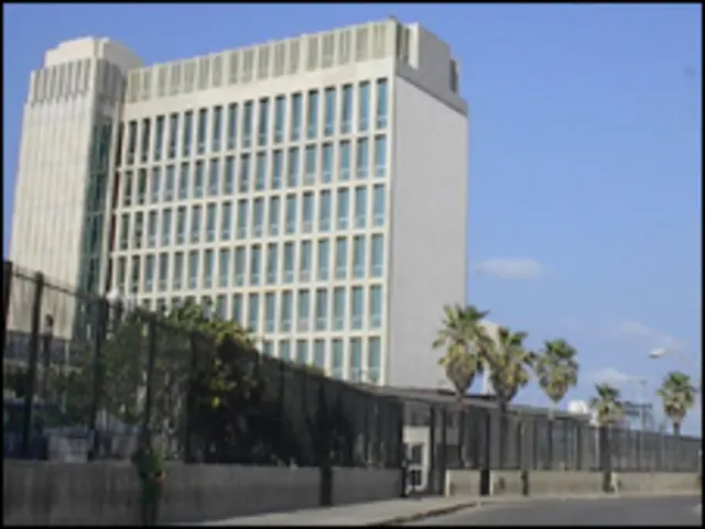 La Sección de Intereses de EE.UU. en La Habana, SINA (Foto: Raquel Pérez)