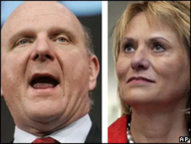Carol Bartz y Steve Ballmer