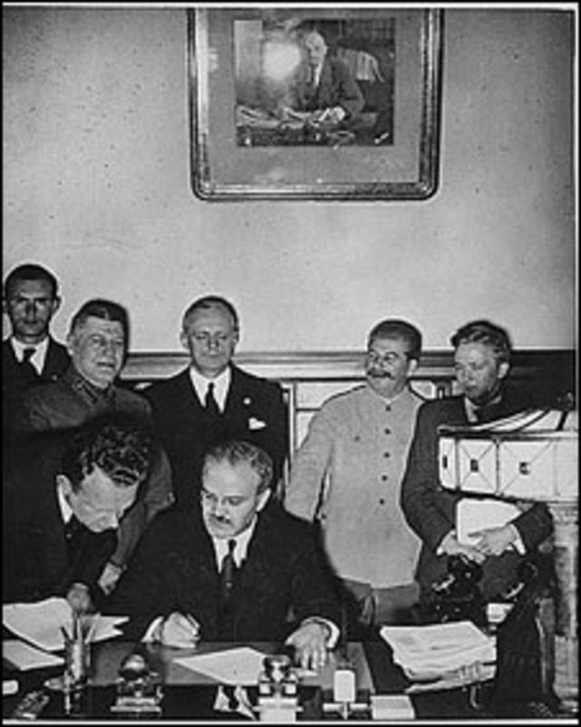 Подписание советско-германского пакта 23 августа 1939 г.