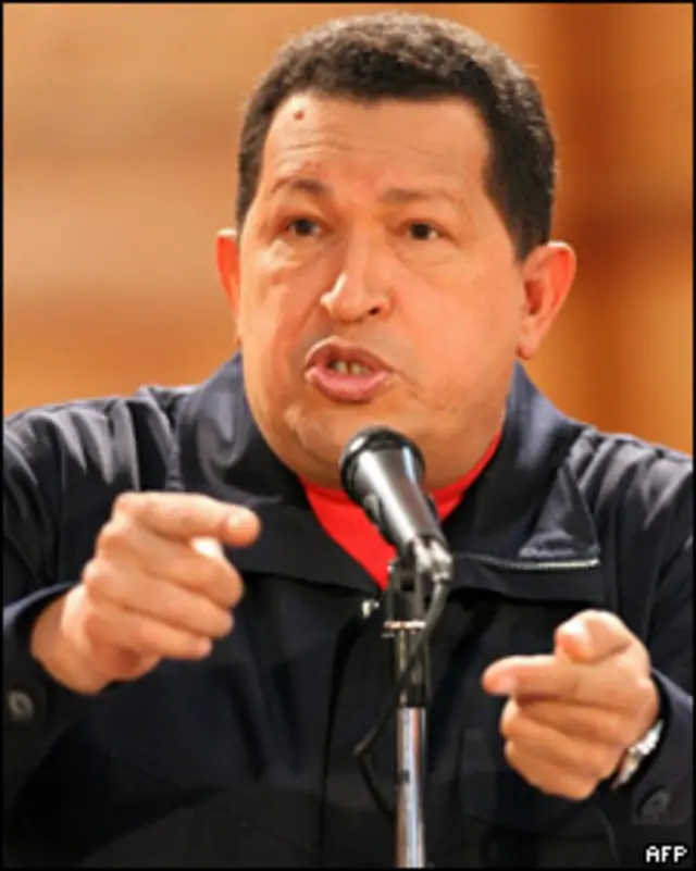 Hugo Chávez, presidente de Venezuela