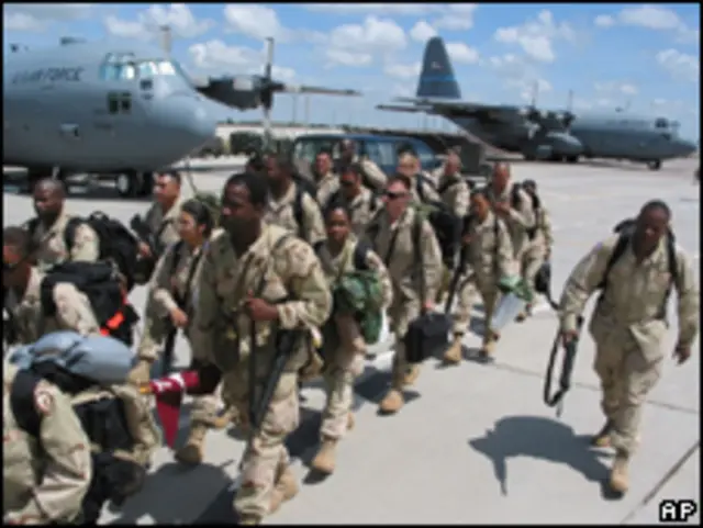 Американские солдаты в Узбекистане