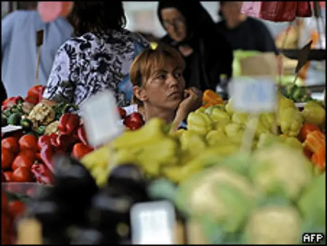 Vendedora de frutas.