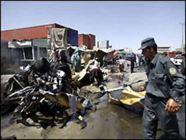 حملہ آور کا نشانہ افغان سکیورٹی ایجنسی تھی جوامریکی فوج کے لیے کام کر رہی ہے