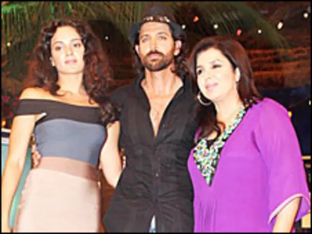 ऋतिक रोशन के साथ फ़रहा ख़ान