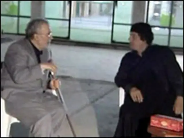 Megrahi e Muamar Kadafi 