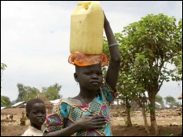 Afrika'da su taşıyanlar