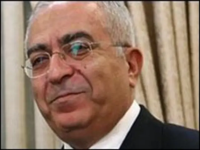 سلام فياض رئيس الوزراء الفلسطيني