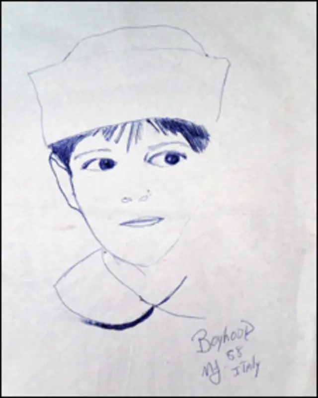 Desenho feito por Michael Jackson em 1988