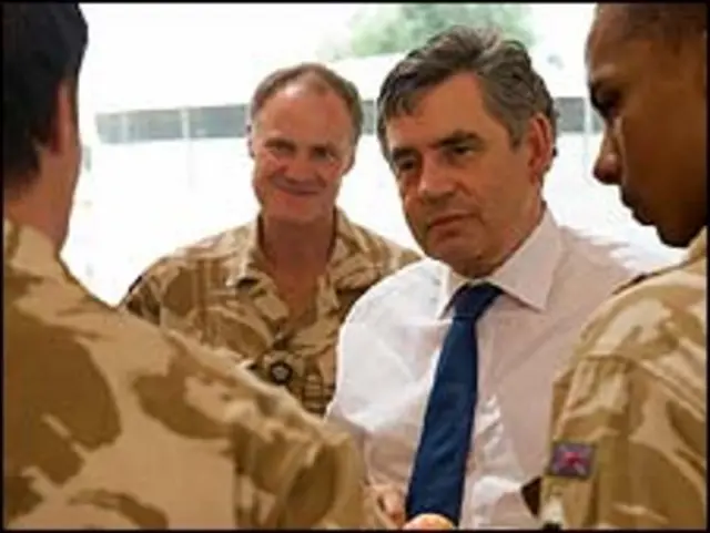 گورڈن براؤن کا افغانستان کا یہ پانچواں دورہ تھا