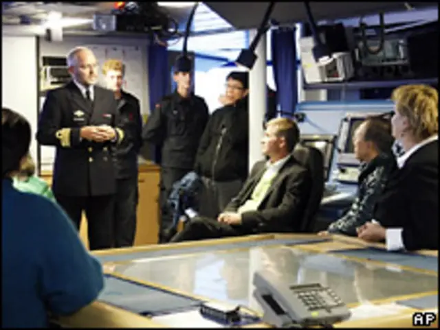 Генсек ООН на борту норвежского корабля