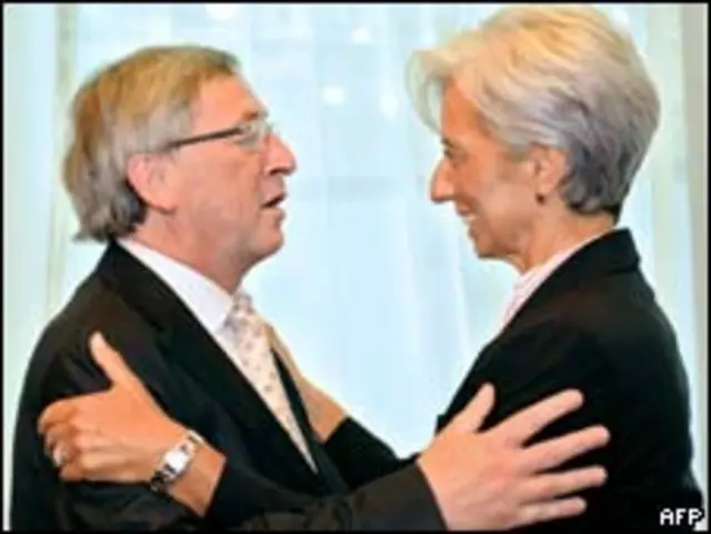 Кристин Лагард и Жан-Клод Юнкер