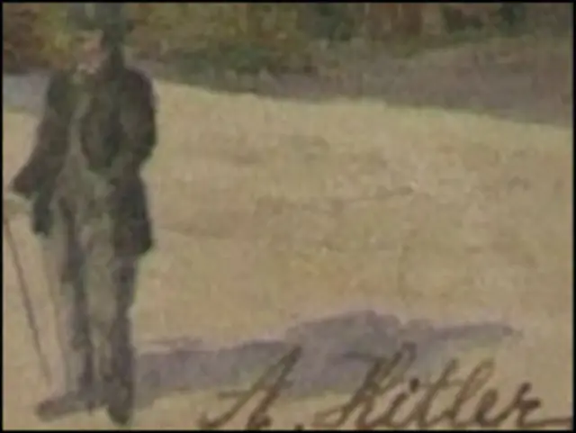 Акварели Гитлера (фото Рейтер ТВ)