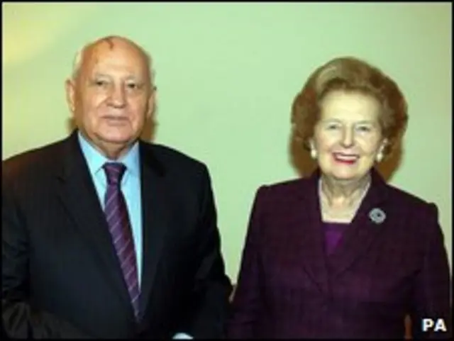 Ông Gorbachov và bà Thatcher