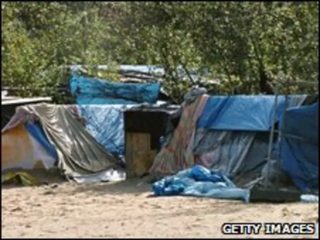 一个被称作“丛林”的非法移民的营地
