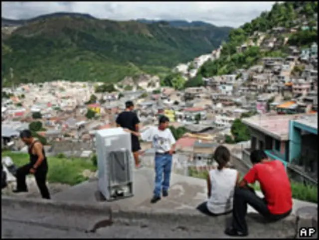 Vista de un sector deTegucigalpa