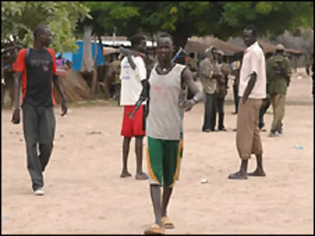 مسلحون في جنوب السودان