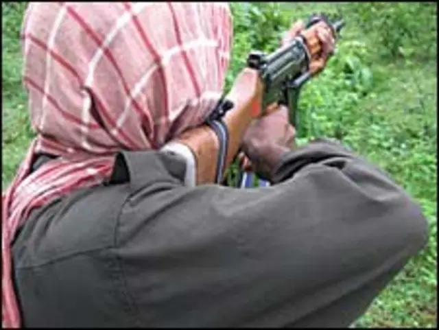 ماؤنواز باغی کی ایک فائل فوٹو