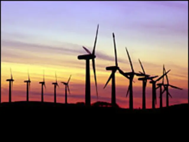 Turbinas para captação de energia eólica (arquivo)