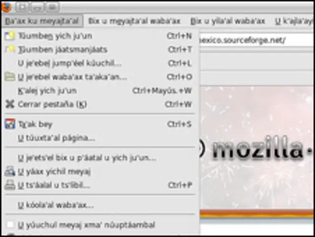 Mozilla Firefox en maya. Cortesía Mozilla México.