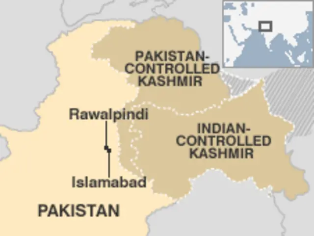 Bản đồ các vụ tấn công gần đây của phe dân quân tại Pakistan