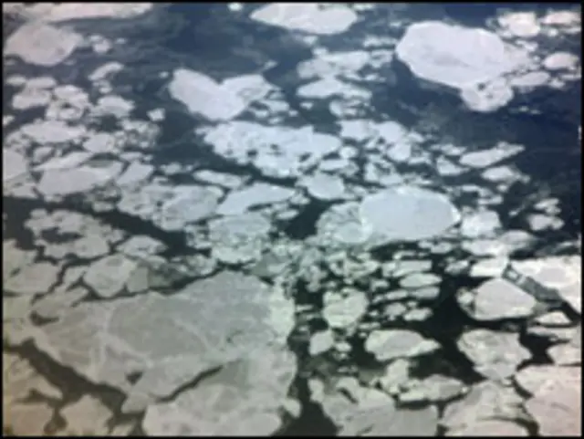 Тающий лед в Арктике