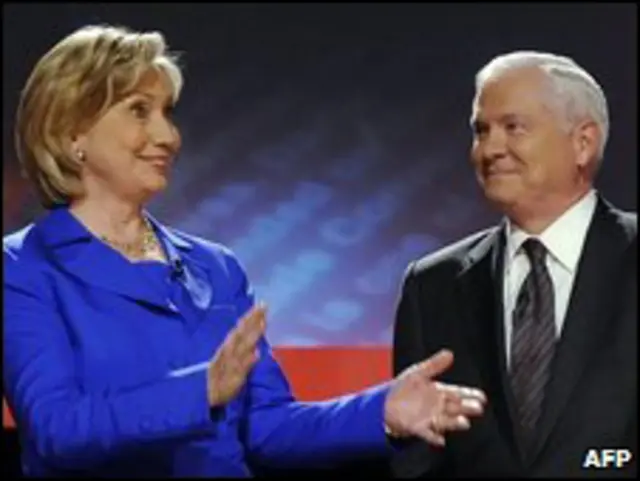 كلينتون وجيتس